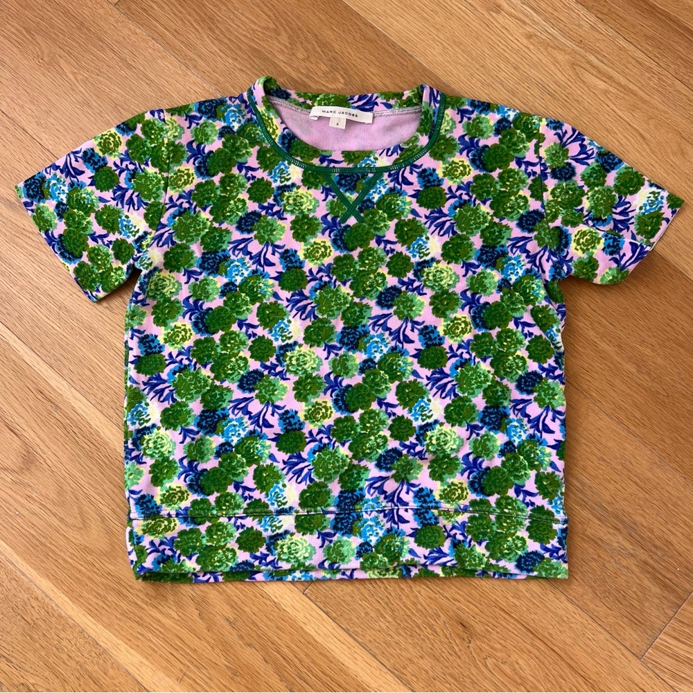 Marc Jacobs floral scuba shirt